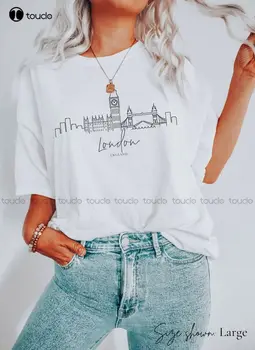 Londonska košulja | Skyline Art | London Darove | London Suvenir | Londonska majica okruglog izreza | Soft majica Xs-5Xl Uličnu odjeću po mjeri